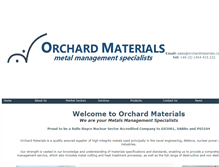 Tablet Screenshot of orchardmaterials.com